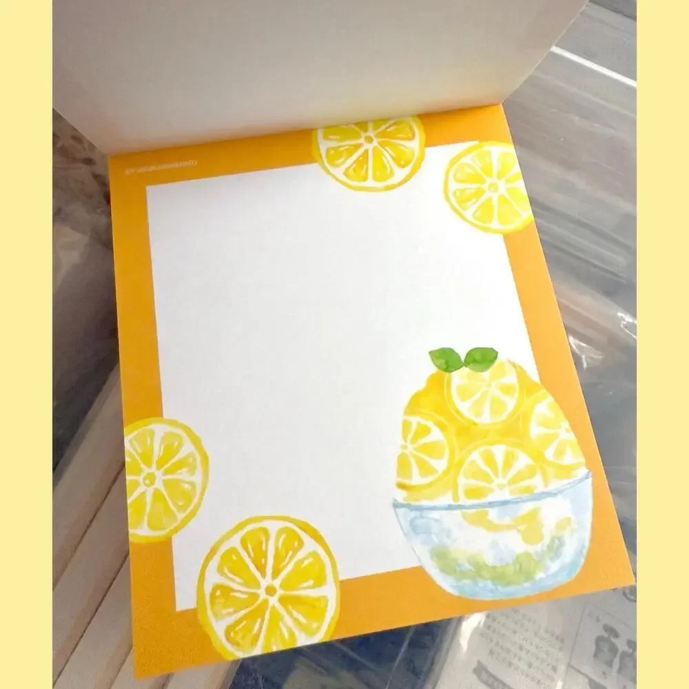 Furukawashiko Memo Pad - Strawberry Shaved Ice, Japanese Summer Treats Dessert